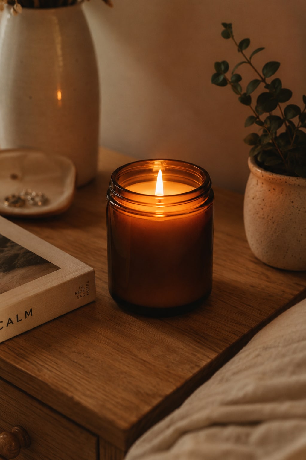 Kindred Candle Co. evening ritual — cozy content performs